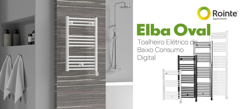 Toalheiro Eléctrico Digital Elba Oval da Rointe