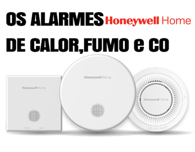 ALARMES HONEYWELL HOME DE CALOR, FUMO e CO