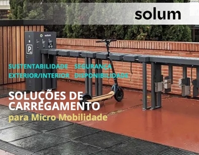 Solum -  Soluções de carregamento para  Micro Mobilidade