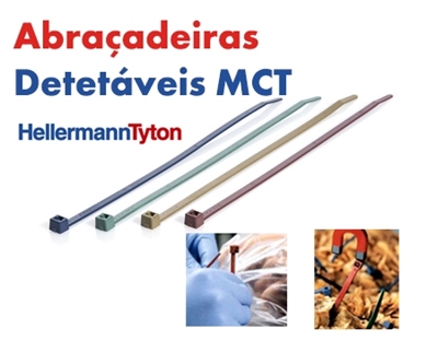 Abraçadeiras Detetáveis MCT da Hellermann Tyton