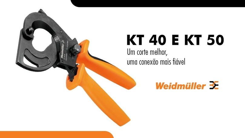 As novas ferramentas KT 40 & KT 50 da Weidmuller As novas ferramentas KT 40 & KT 50 da Weidmuller